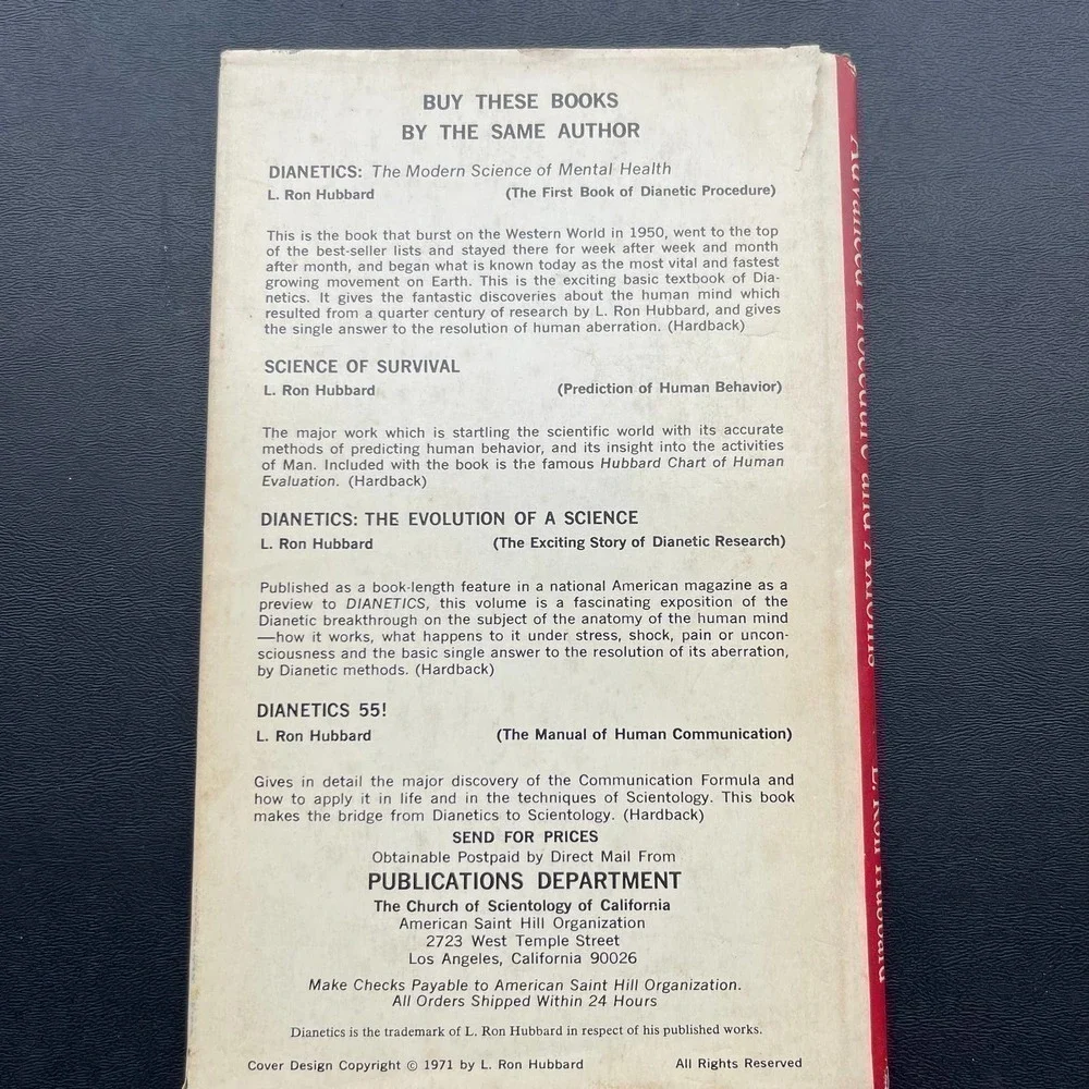 Advanced Procedure and AXIOMS by L.Ron Hubbard